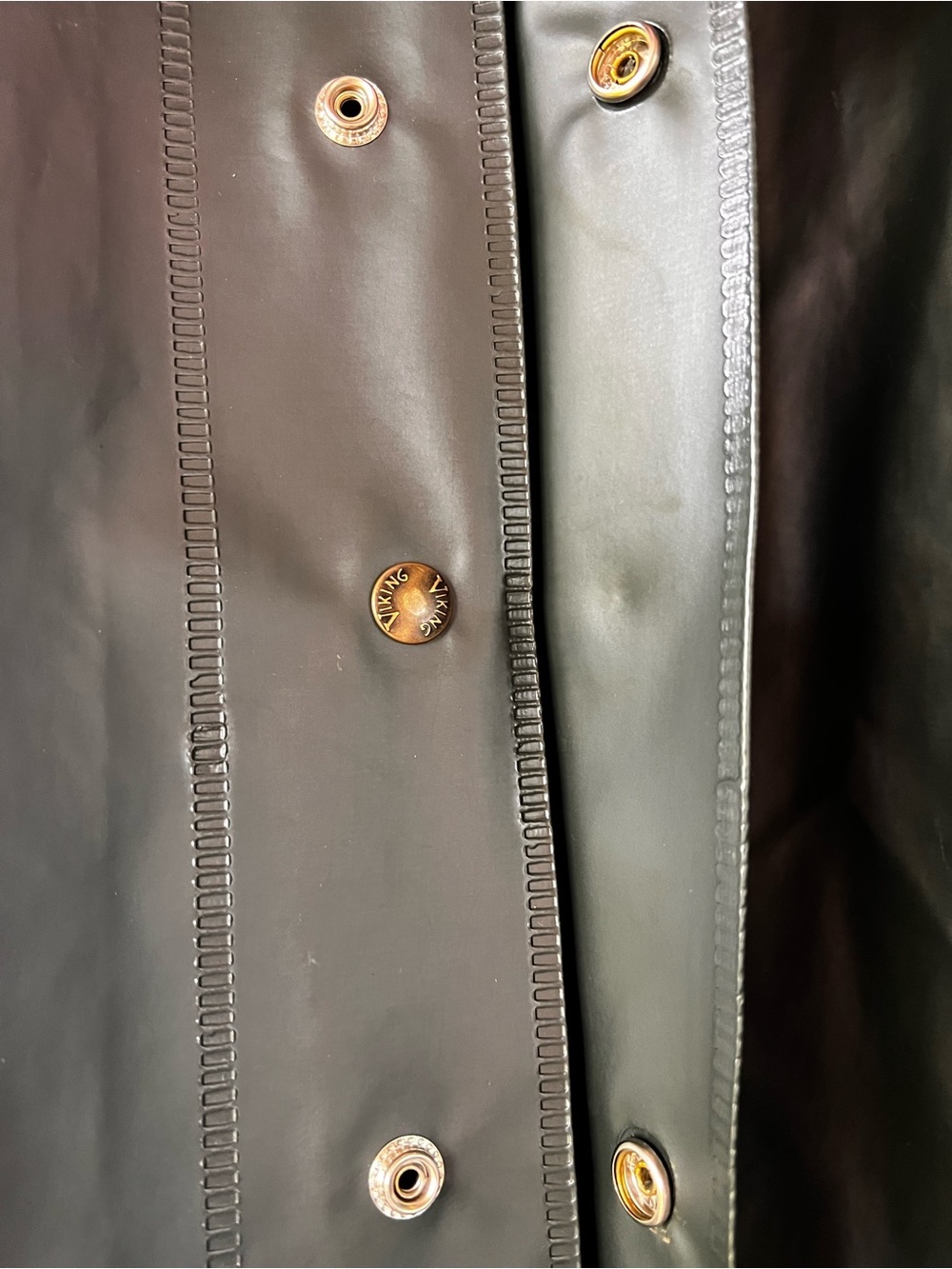 Viking Journeyman 2XL Black PVC Oil Resistant Hooded Rain Jacket Workwear - Picture 10 of 16